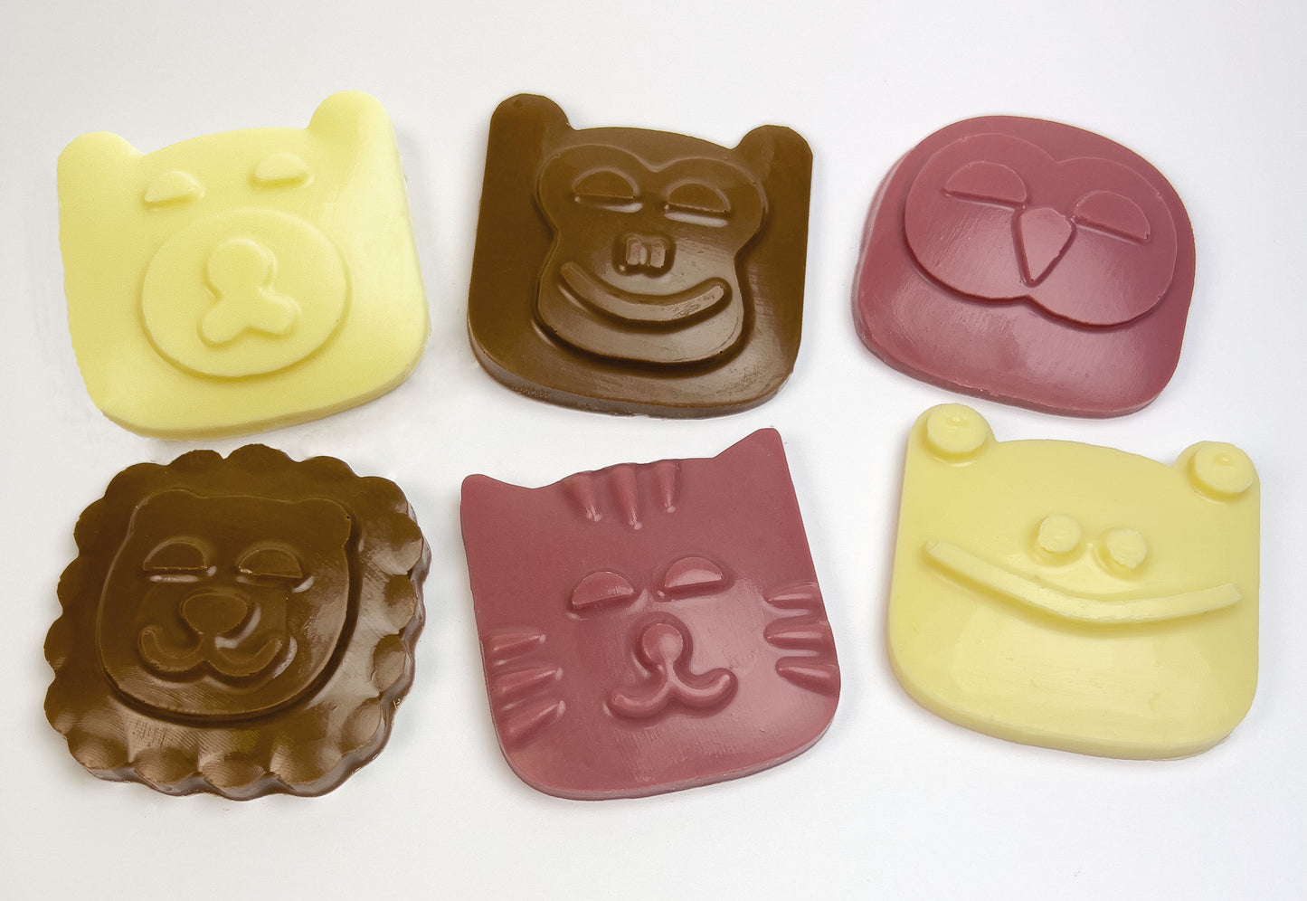 Set de 2 Moldes para Chocolates con 6 Diseños Inspirados en la Vida Salvaje