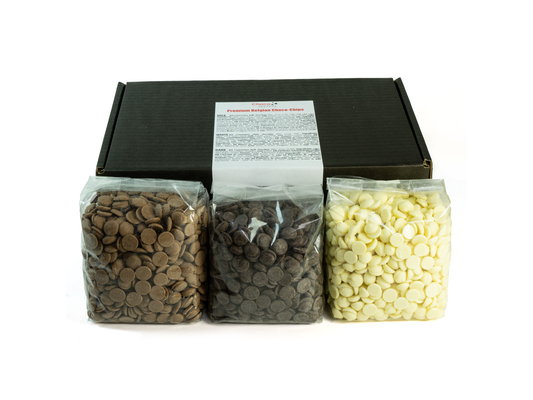 Choco-Drops, 3 x 600g (Milk, Dark, White)