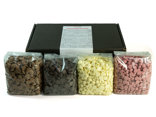 Choco-Drops, 4 x 600g (Milk, Dark, White, Ruby)
