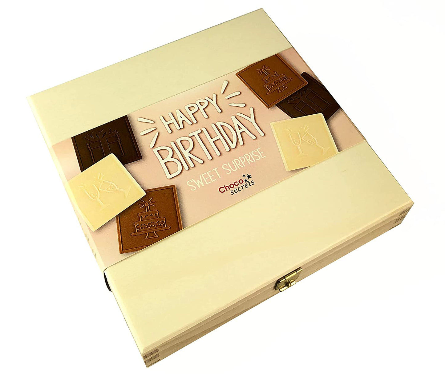 Caja de Cumpleaños de Chocolate "Happy Birthday - Sweet Surprise"