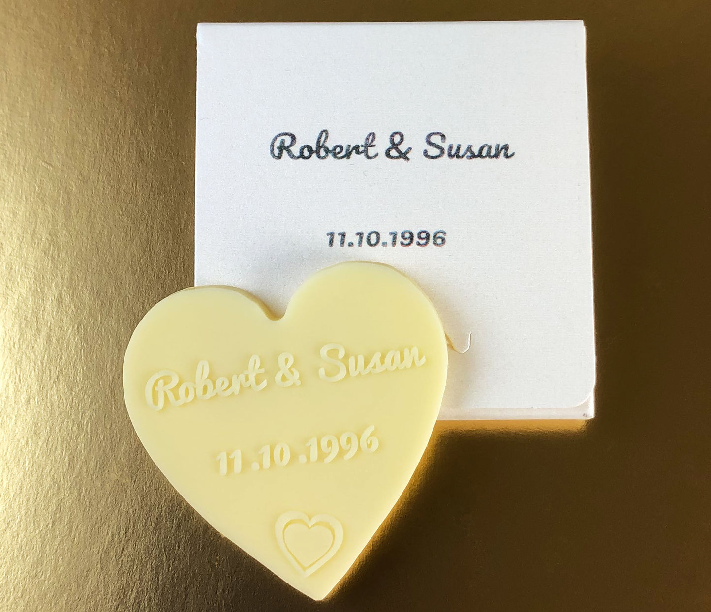 Personalized Chocolate Hearts