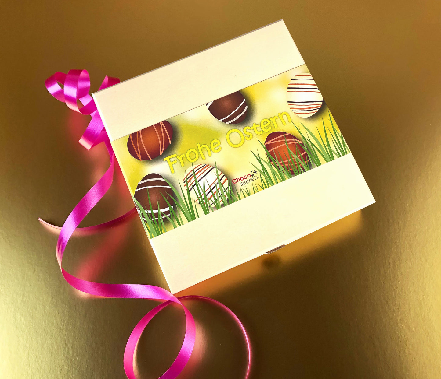 Caja de Huevos de Trufa Felices Pascuas