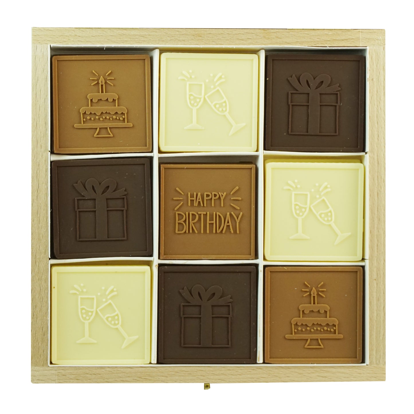 Caja de Cumpleaños de Chocolate "Happy Birthday - Sweet Surprise"