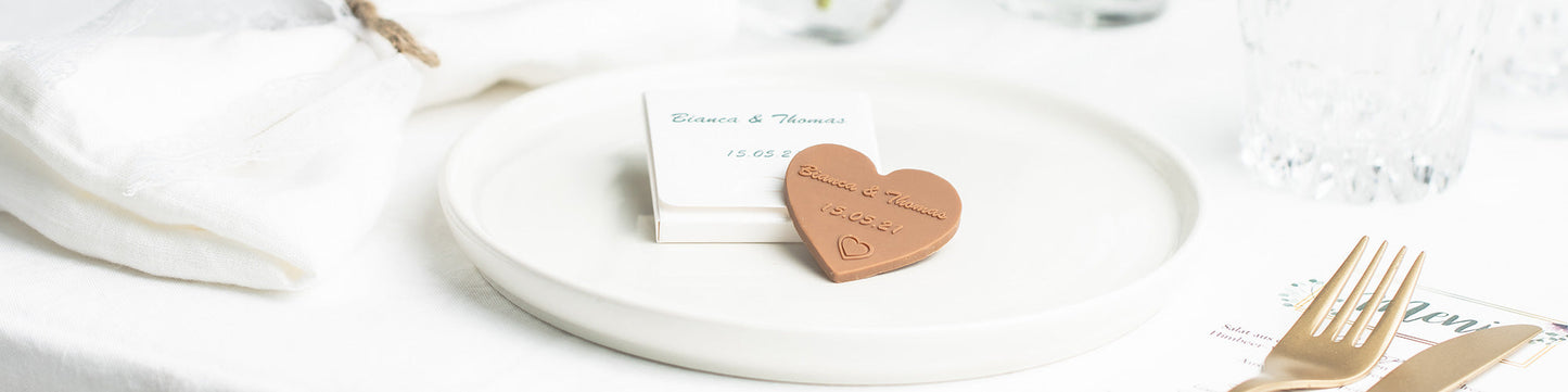 Personalized Chocolate Hearts