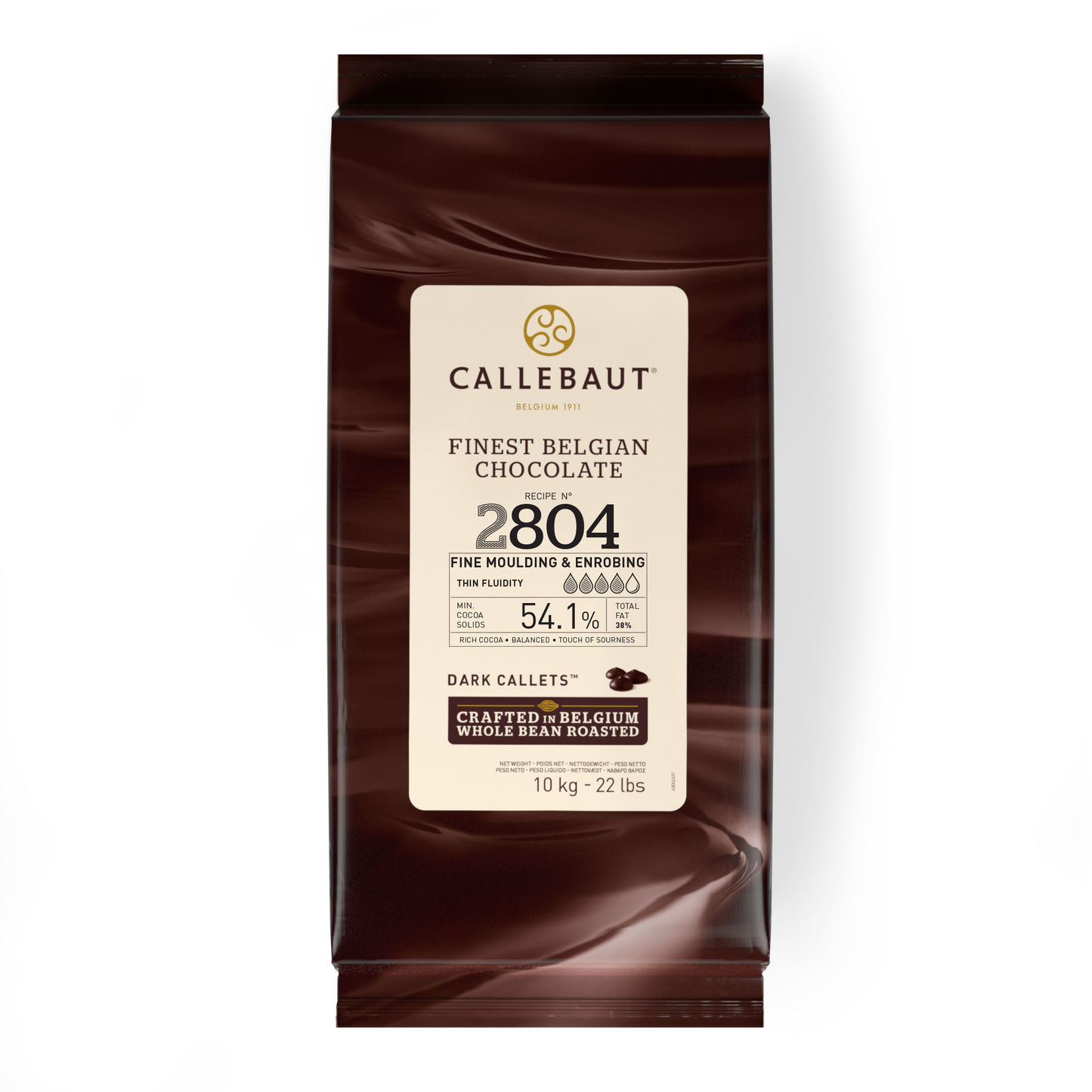 Callebaut Dunkle Schokolade 2804 Kuvertüre in Chips Form 10 kg