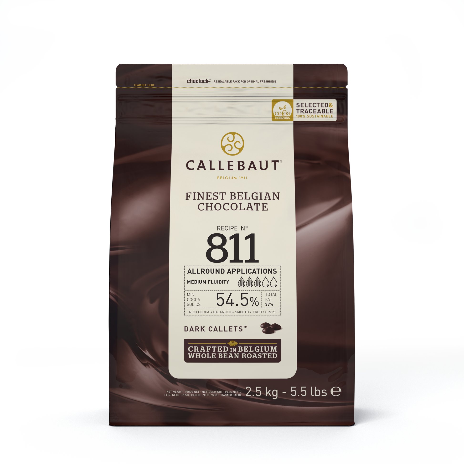 Callebaut Select Dark 54.5% Chocolate 811 Callets 2.5 kg