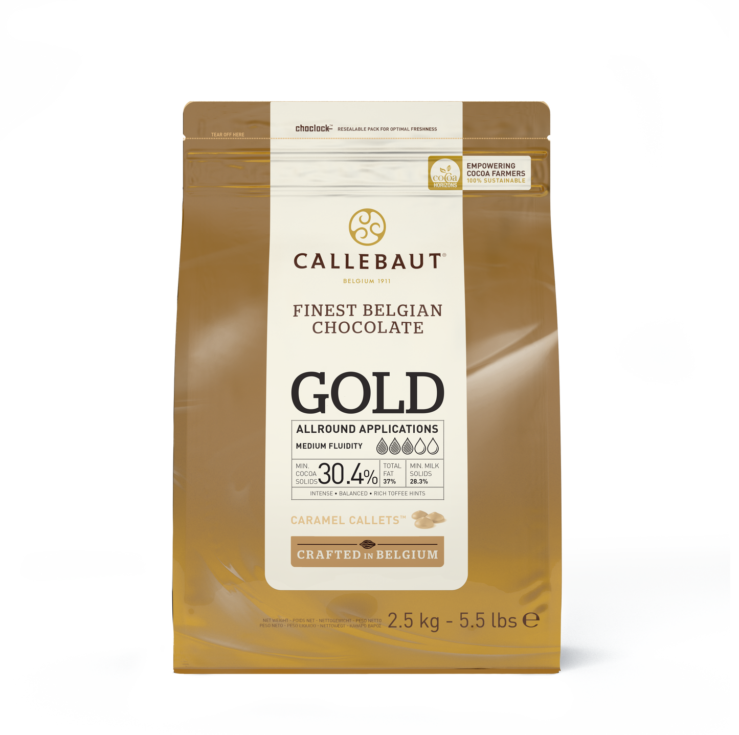 Callebaut Gold 30.4% Caramel Chocolate Chips 2.5 kg