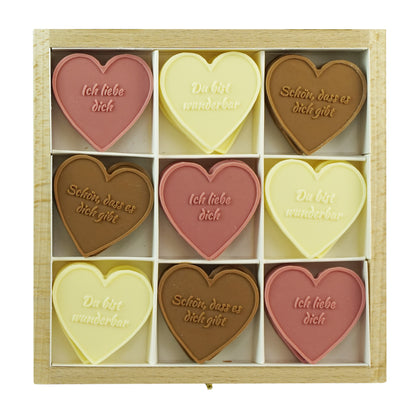 Caja corazón de chocolate - para ti -
