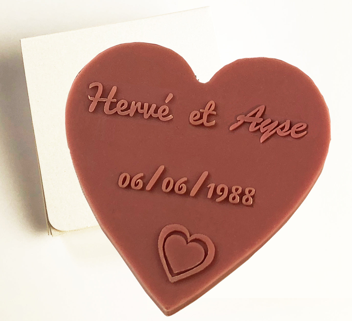 Personalized Chocolate Hearts