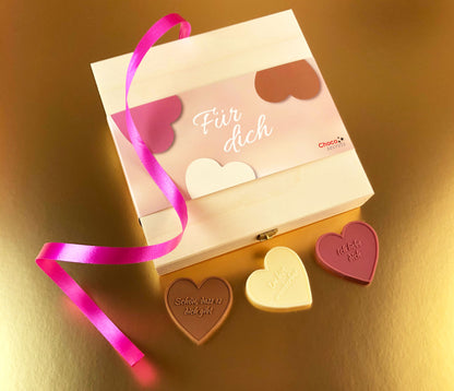 Caja corazón de chocolate - para ti -