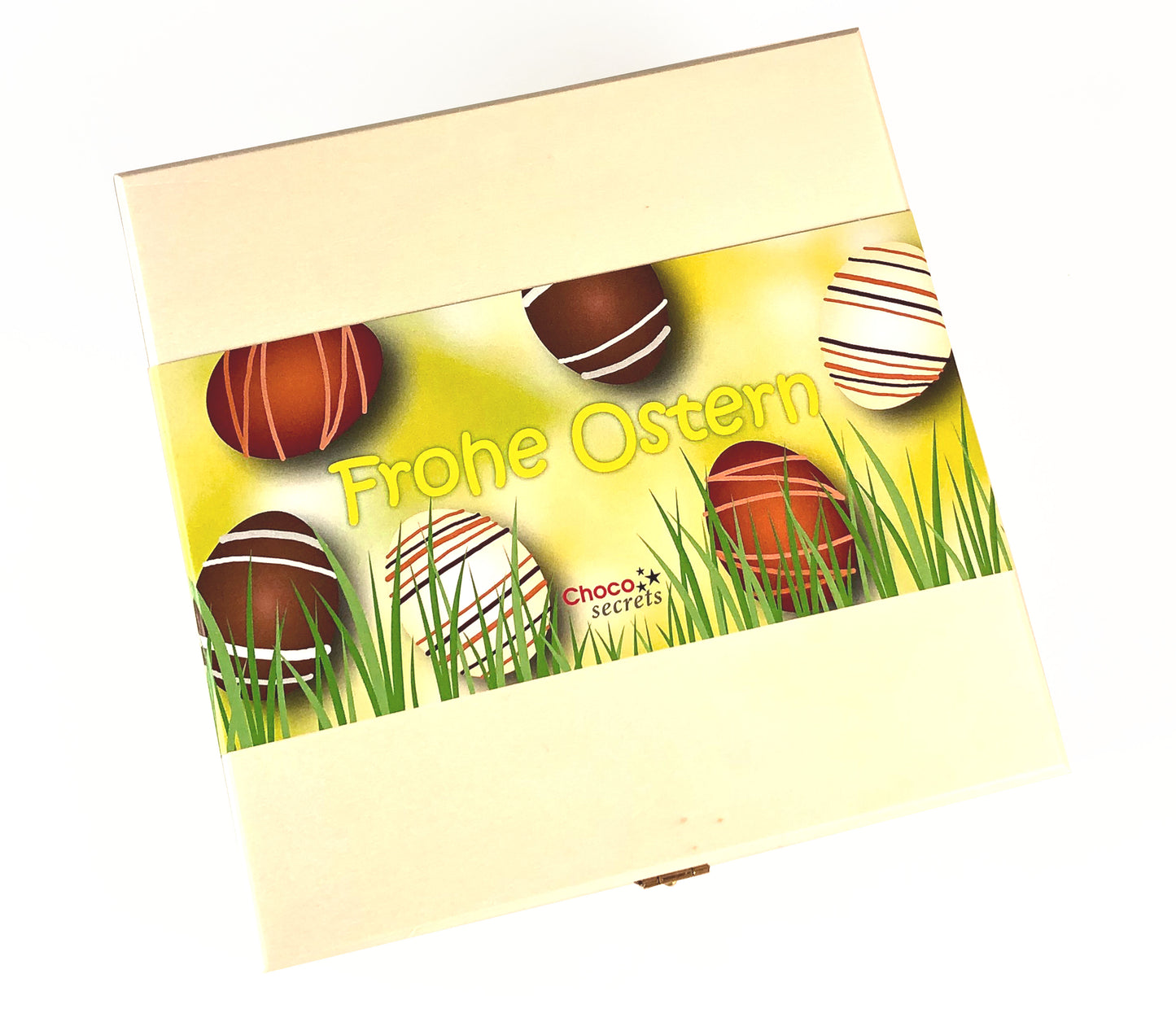 Scatola di uova di tartufo di buona Pasqua