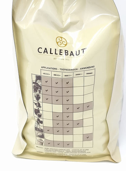 Callebaut W2 Copertura Di Cioccolato Bianco Callets 2,5 kg