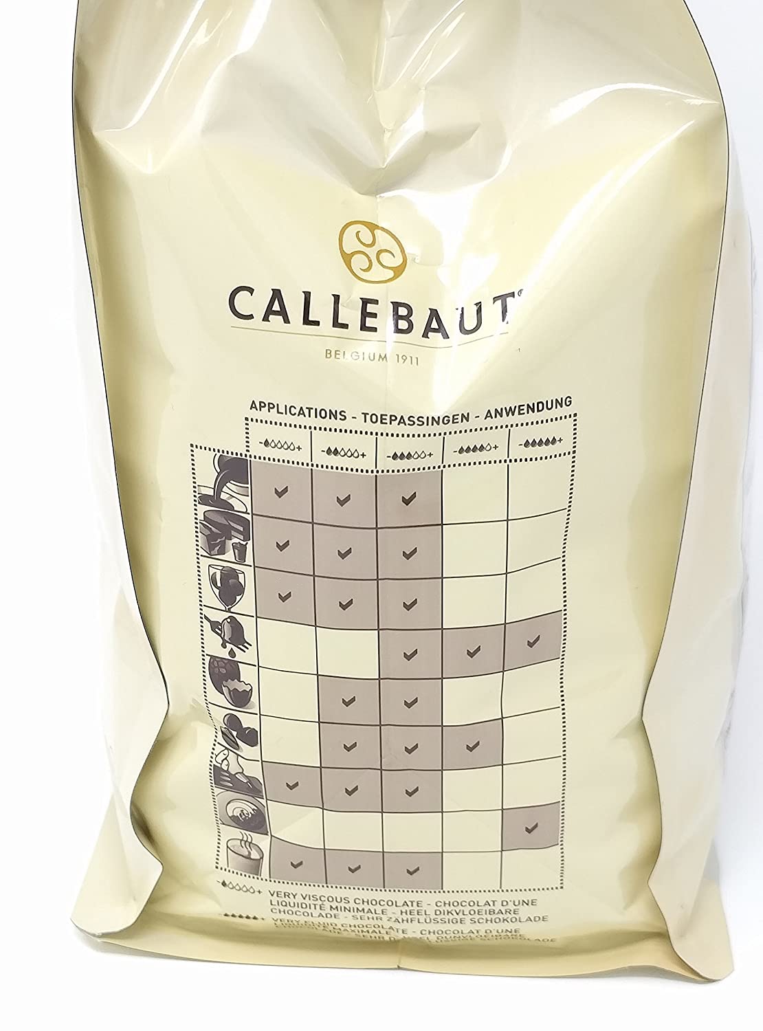 Callebaut W2 Copertura Di Cioccolato Bianco Callets 10 kg