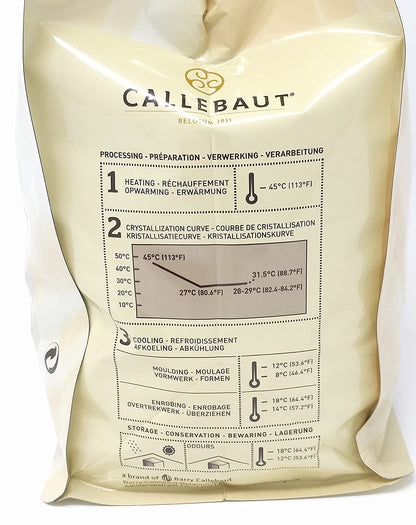 Callebaut W2 Chocolat Blanc Couverture Callets 2,5 kg
