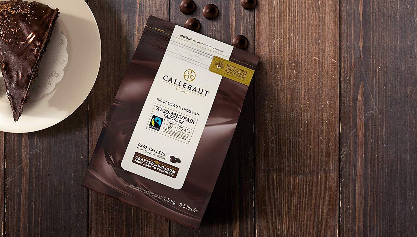 Callebaut Zartbitter 70 % Schokolade 70-30-38 Callets 2,5 kg
